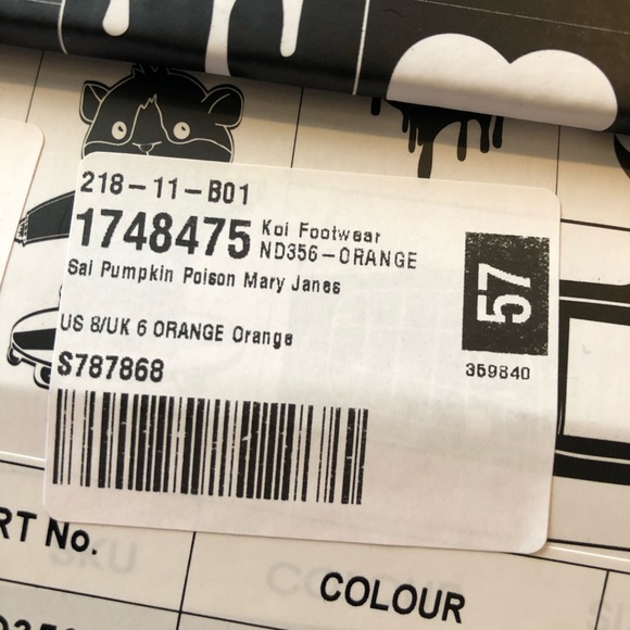 NIB Koi Footwear Sail Pumpkin Poison Mary Janes Sz 8 sold out on site! - Picture 5 of 5